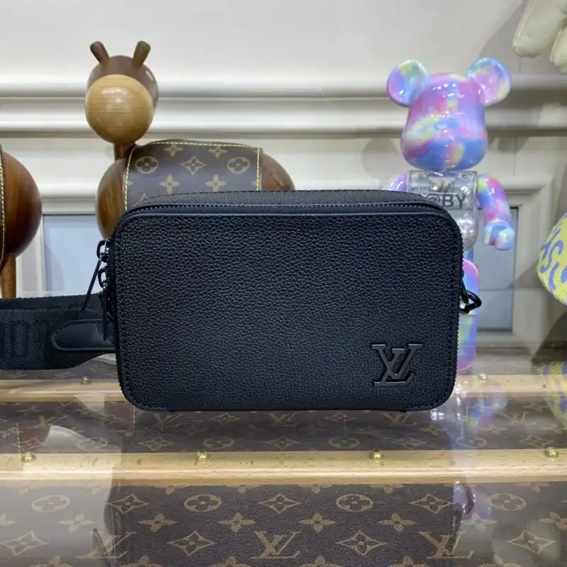 Discover the elegance of the Louis Vuitton Alpha Messenger in classic black. A perfect blend of style and functionality. 🖤✨👝 https://tinyurl.com/2cyq5zav