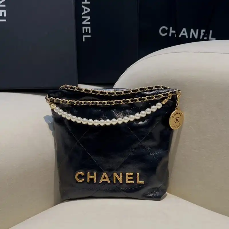 Introducing the CHANEL 23s Mini Garbage Bag in elegant black—where sophistication meets playful charm. A delightful accessory for your collection! 🖤✨👜 https://tinyurl.com/26y5n27r