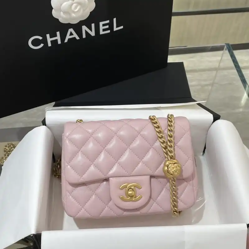 Embrace elegance with the CHANEL 23S Camellia Square in soft pink. A beautiful touch to your style, perfect for any occasion. 🌸💖✨ https://tinyurl.com/22xedg2o