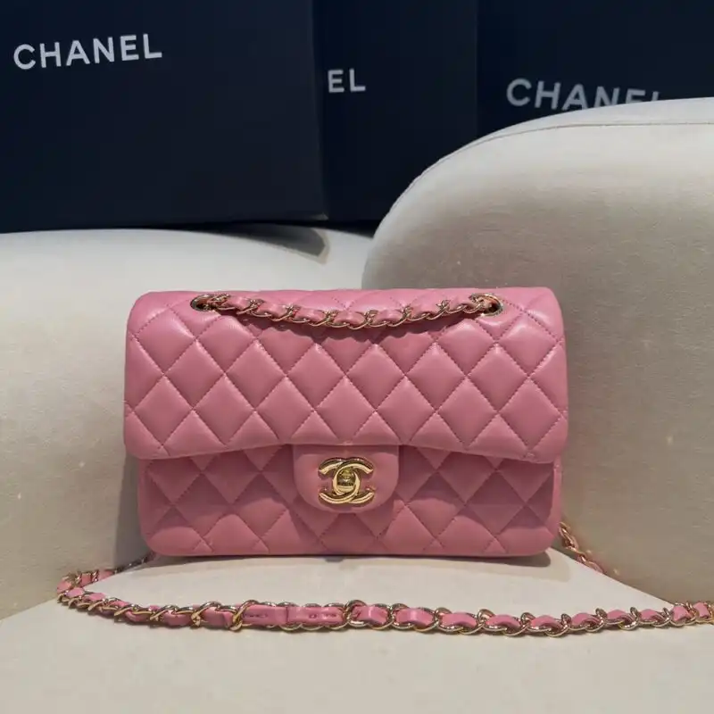 Embrace elegance with the CHANEL Classic Flap 23cm in soft pink. A timeless treasure that adds a touch of grace to any outfit. 💖✨👜 https://tinyurl.com/239xtlzn