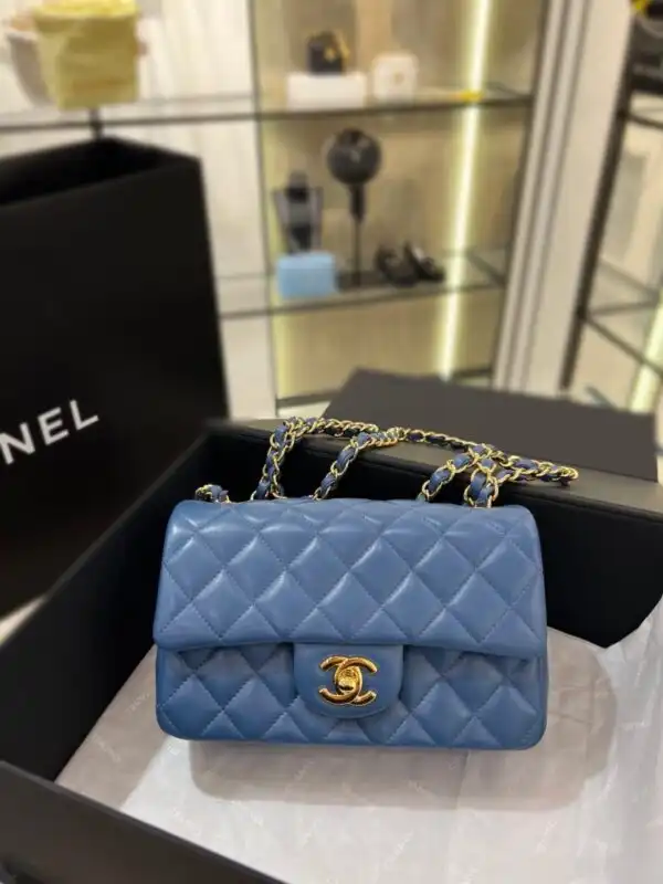 Introducing the CHANEL Classic Flap 20cm in serene blue. A timeless piece that adds elegance to every outfit. 💙✨ #ChanelLove https://tinyurl.com/2doe4bzj