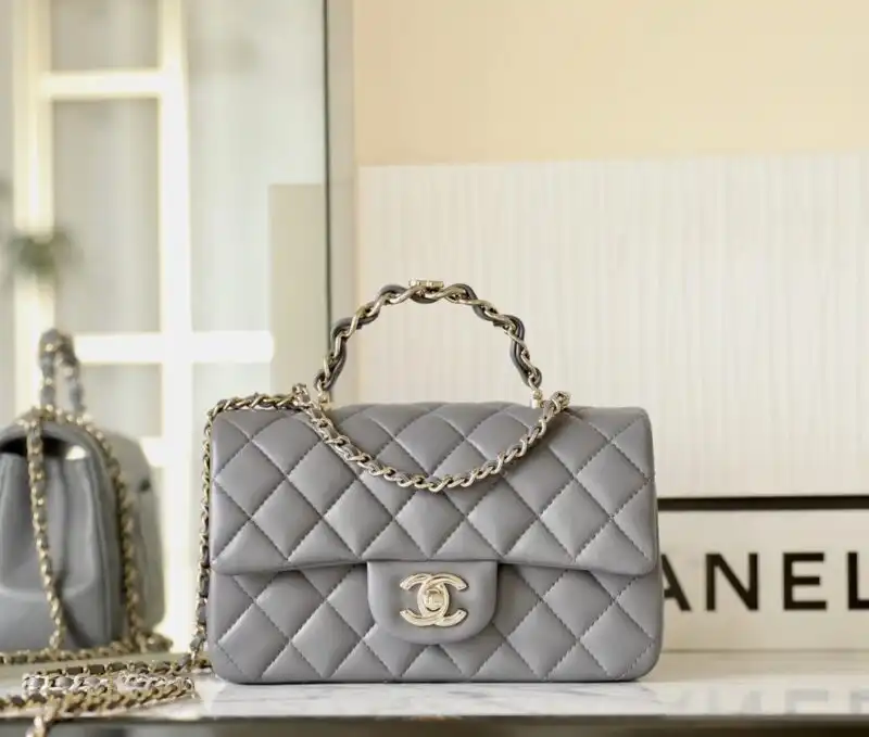 Discover the elegance of the CHANEL CF 20 cm Handle in soft beige. A timeless piece that radiates grace and sophistication. ✨💖👜 https://tinyurl.com/25mdx6yo