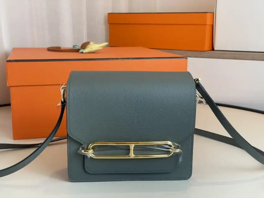 Discover the elegance of the Hermes Sac Roulis in Almond Green 🍃✨. A perfect blend of style and grace for every occasion. 💚🌸 https://tinyurl.com/2cj55z57