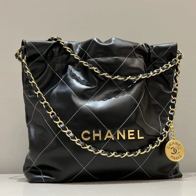 Elevate your style with the CHANEL 22 Medium Handbag in black. A timeless companion, perfect for any occasion. 💖👜✨ https://tinyurl.com/2axyll4e