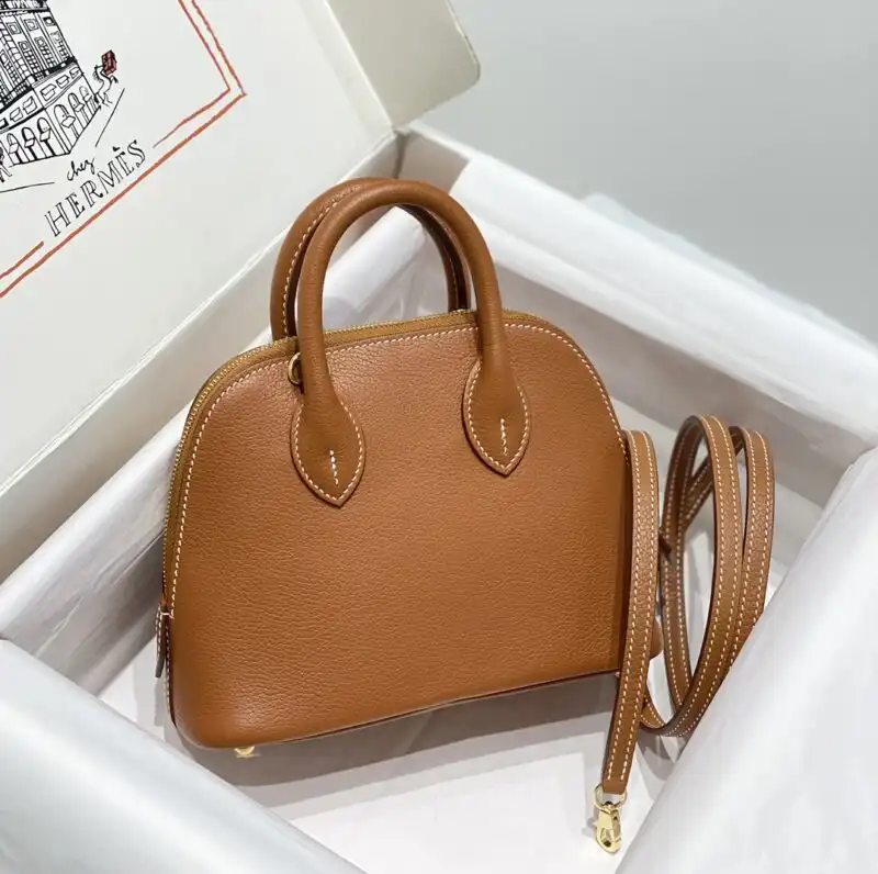 Discover the timeless elegance of the Hermes Mini Bolide in rich brown. Perfectly crafted for style and grace. 🌟👜💕 https://tinyurl.com/26addx2r