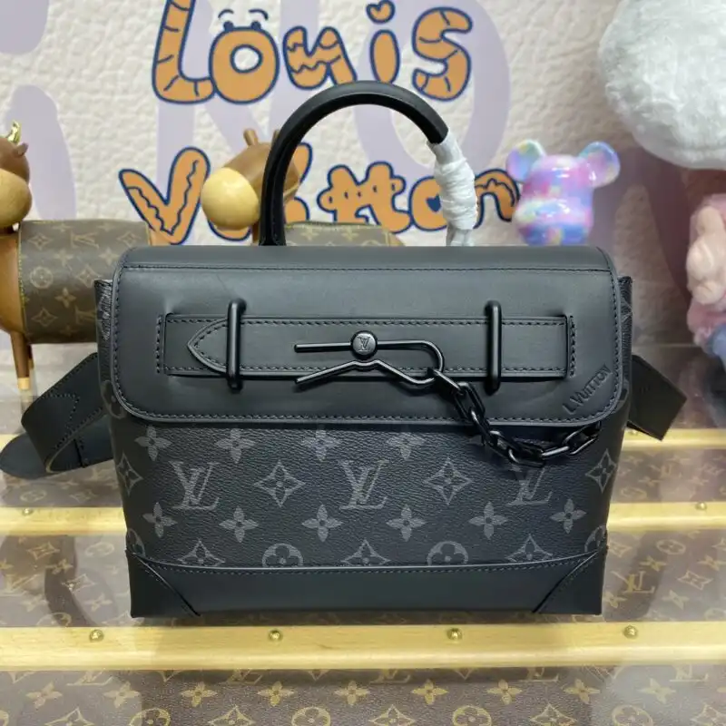 Discover the elegance of the Louis Vuitton Steamer in black. A timeless piece that whispers luxury and sophistication. ✨👜❤️ https://tinyurl.com/2d3dgatj