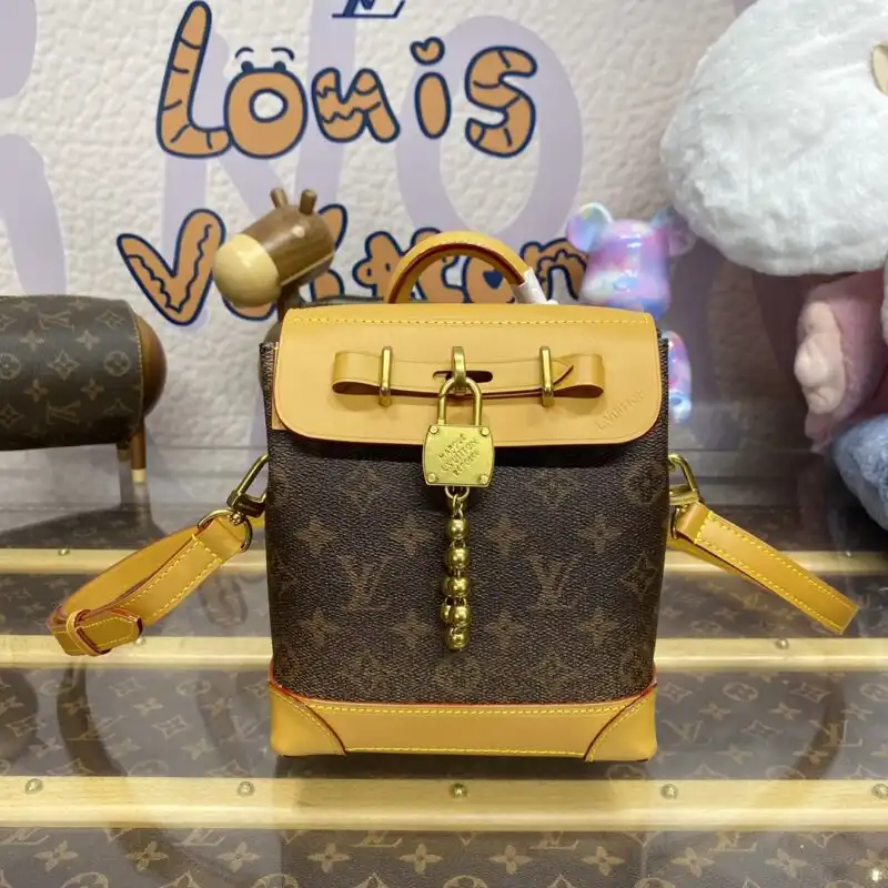 Discover the timeless elegance of the Louis Vuitton Steamer in rich brown. Perfect for your journey, it adds a touch of luxury. ✨👜❤️ https://tinyurl.com/27sjun7l