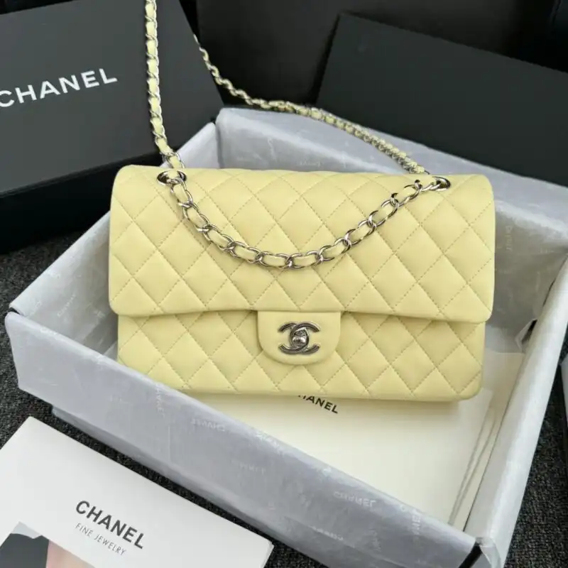 Discover the timeless elegance of the CHANEL Classic Flap 25cm in sunny yellow 🌼✨. A perfect companion for every occasion! 🌟💛 https://tinyurl.com/2xvgmlb2
