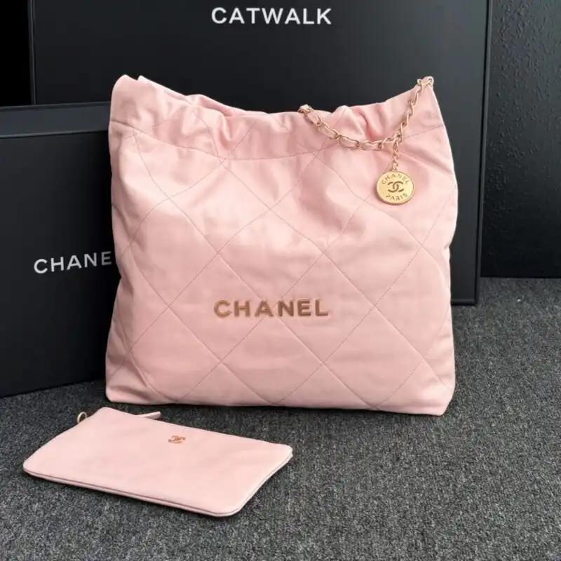 Discover the elegance of the CHANEL 22 Medium Handbag in lovely pink. A perfect companion for your stylish adventures! 💖👜✨ https://tinyurl.com/2d9nc2dv