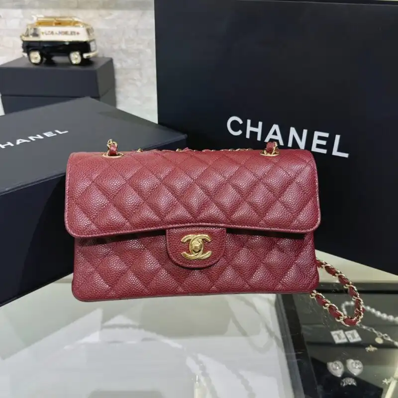 Embrace timeless elegance with the CHANEL Classic Flap 23cm in radiant red. 🌹 A perfect companion for every occasion! 💖✨ https://tinyurl.com/24vvbx2o