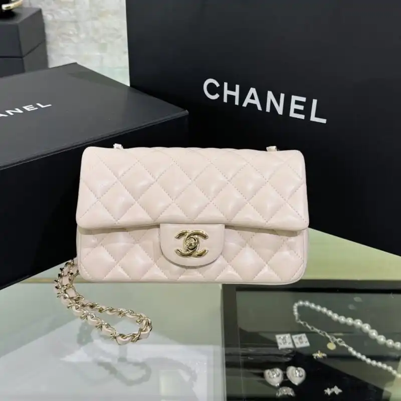 Discover the timeless elegance of the CHANEL Classic Flap 20cm in Beige. A perfect companion for every occasion! ✨💖👜 https://tinyurl.com/25ckora5