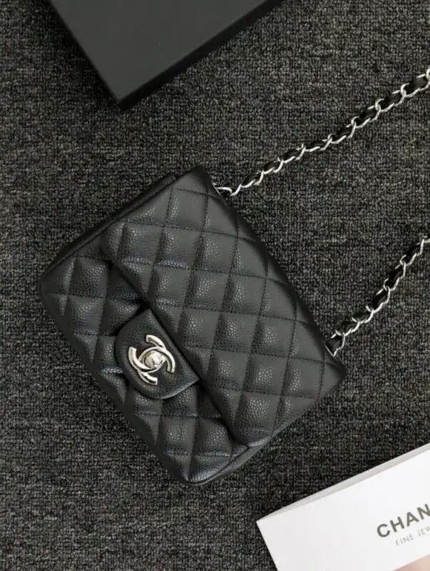 Discover the timeless elegance of the CHANEL Classic Flap 17cm in silver. Perfect for any occasion, it’s a lovely addition! ✨💖👜 https://tinyurl.com/23dedmkz