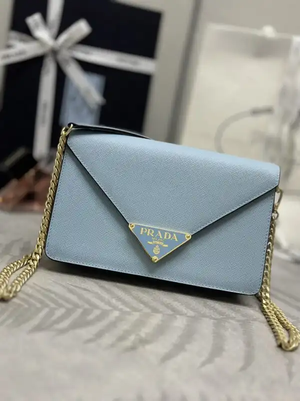 Discover elegance with the Prada Saffiano Blue Small Envelope. Perfectly crafted for your essentials, it adds a touch of sophistication to any look. 💙✨ https://tinyurl.com/244rdyz4