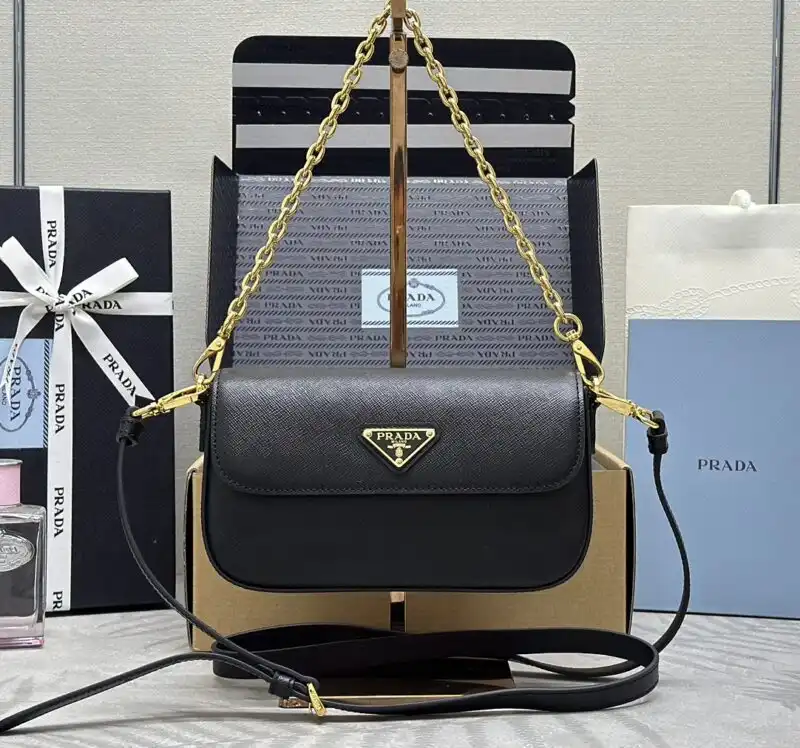 Discover the elegance of the Prada Mini Saffiano in classic black. A timeless accessory for any occasion! 🖤✨👜 https://tinyurl.com/22rdtp25