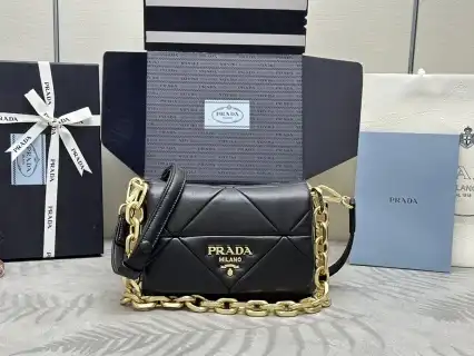 Experience the elegance of Prada System Nappa, where luxury meets comfort. Discover your new favorite accessory today! ✨👜💖 https://tinyurl.com/2y8jmq2p