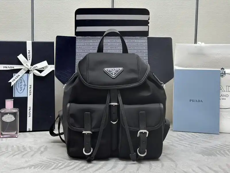 Elevate your style with the Prada Small Black Backpack. Chic, versatile, and oh-so-adorable! Perfect for any adventure. 🖤✨🎒 https://tinyurl.com/2xqppm5x