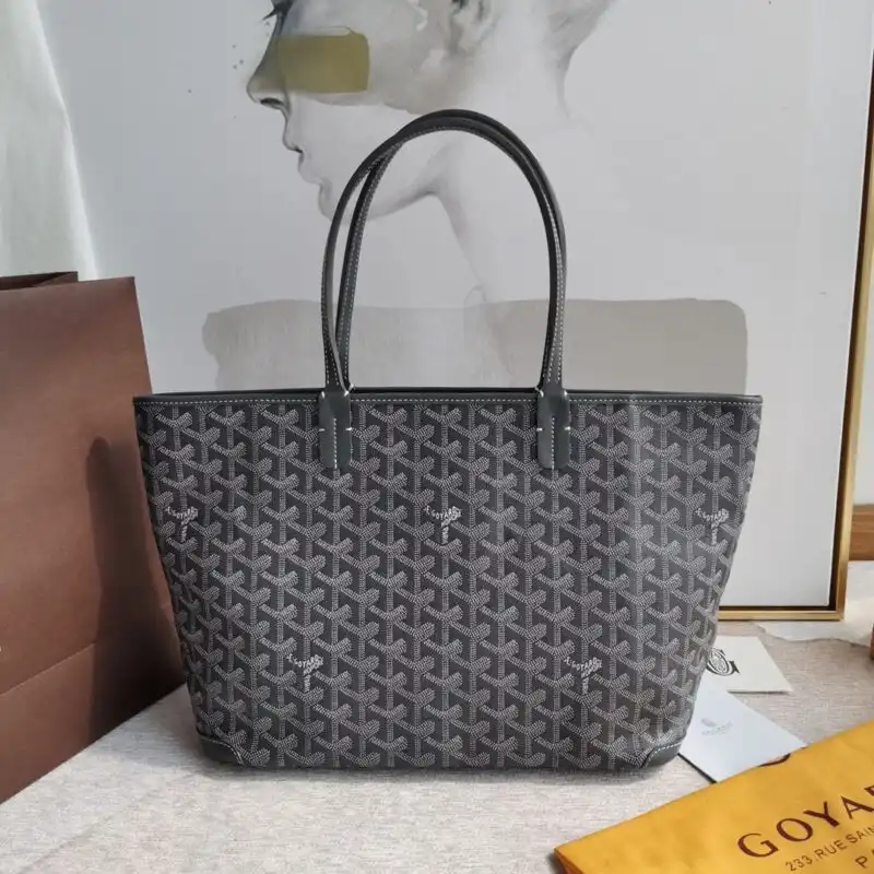 Embrace elegance with the Goyard Artois PM in soothing grey. A timeless companion for your everyday adventures. ✨👜💖 https://tinyurl.com/25d2zq25