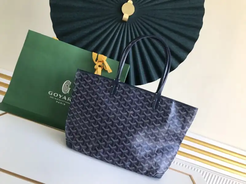 Discover the elegance of the Goyard Artois PM in Dark Blue. A timeless companion for your stylish adventures. 💙✨👜 https://tinyurl.com/2br34m5v