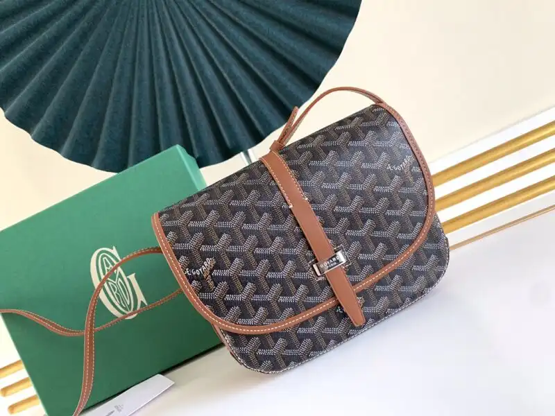 Discover the elegance of the Goyard Belvedere in warm brown. A timeless piece, perfect for your stylish adventures. ✨👜❤️ https://tinyurl.com/23lnycya