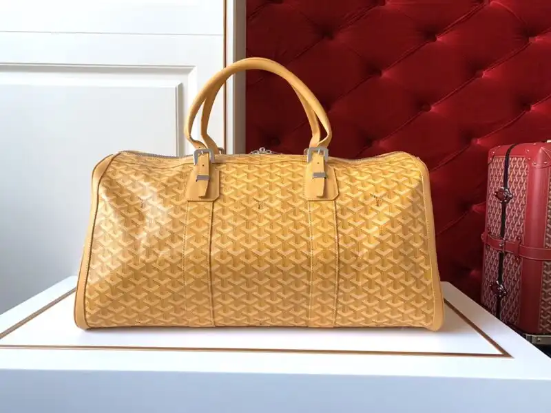 Elevate your style with the Goyard Boston 45 in cheerful yellow! 🌼 A perfect blend of elegance and charm. ✨👜 https://tinyurl.com/24cpca35