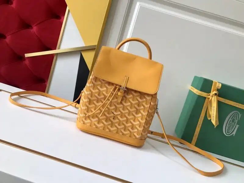 Discover the charming Goyard Alpi Mini Backpack in sunny yellow! 🌼✨ A perfect blend of style and practicality for your adventures. 👜💛 https://tinyurl.com/29ptg5h2
