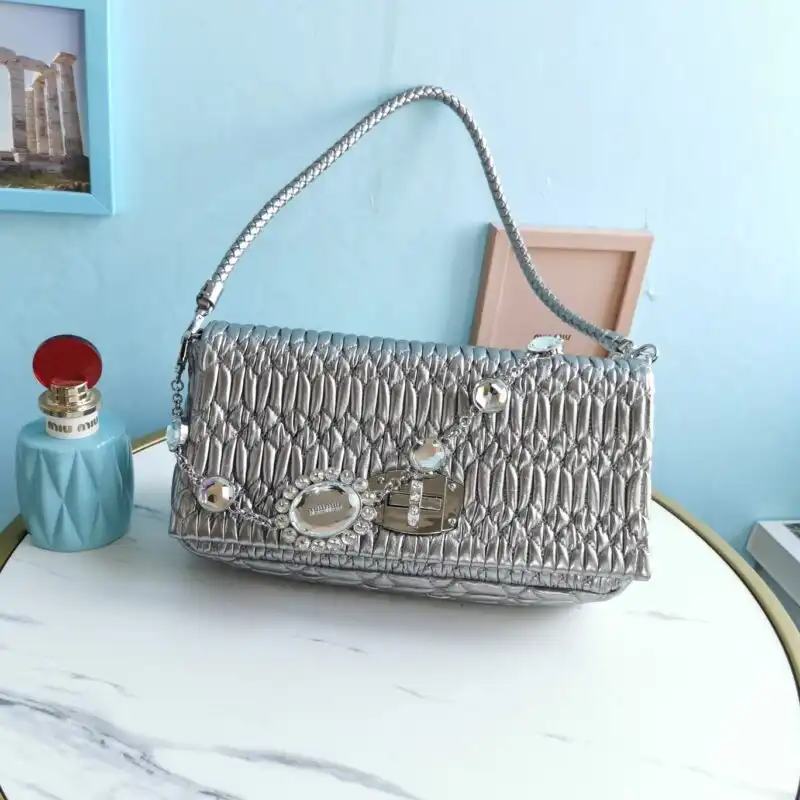 Elevate your style with the enchanting Miu Miu Crystal Handbag. ✨ A perfect blend of elegance and charm awaits you. 💖🌟 https://tinyurl.com/2xqp5cle