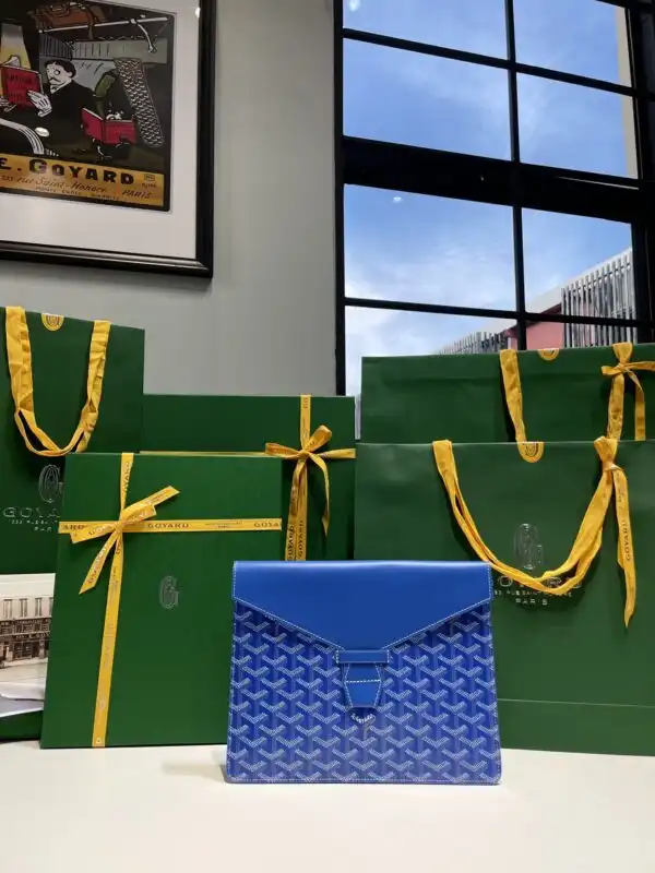 Discover the elegance of the Goyard Camond Pouch in serene blue. 🌊 A perfect blend of style and functionality. ✨💖 https://tinyurl.com/2bxm7qfm