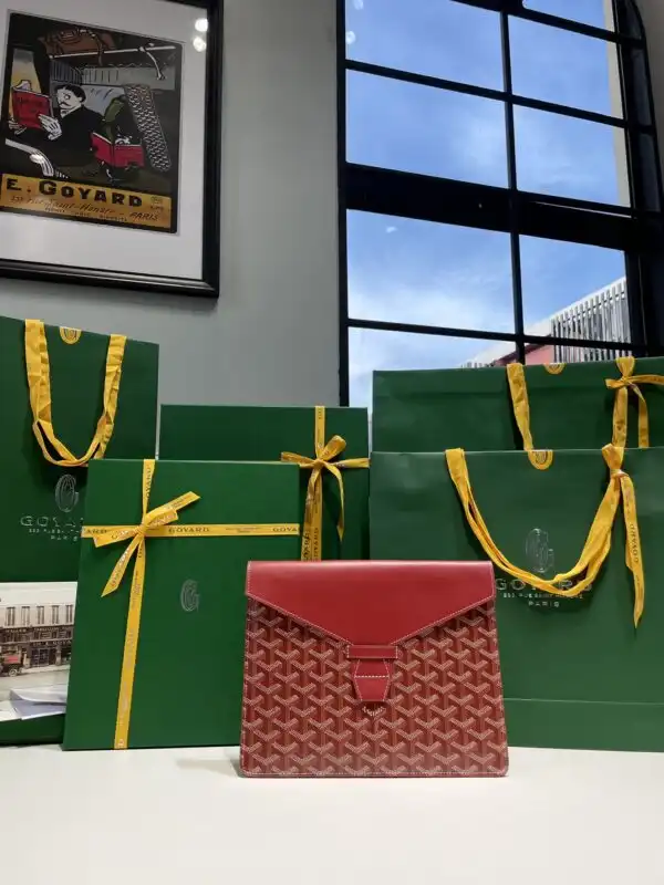 Discover elegance with the Goyard Camond Pouch in radiant red. 🌟 Perfect for everyday adventures, it adds a touch of charm to your style. ❤️✨ https://tinyurl.com/226yvsfk