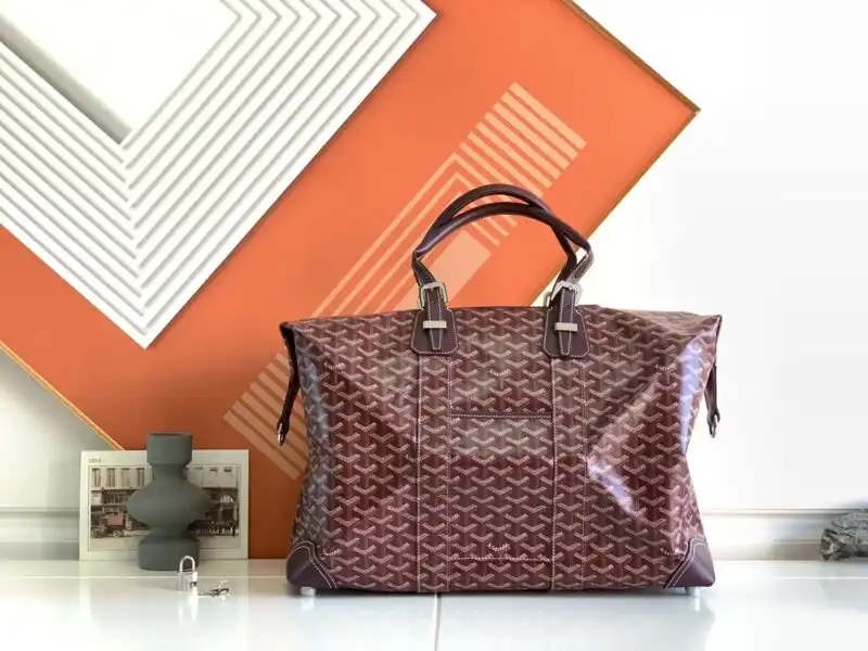 Discover the elegance of the Goyard Bowling 45 Bag in Bordeaux. A timeless companion for your journeys, exuding grace and charm. ❤️✨👜 https://tinyurl.com/2bmt5mzs
