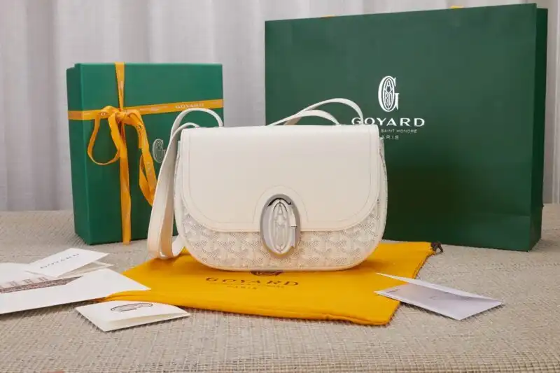 Discover the elegance of the Goyard 233 Bag in pristine white. A timeless accessory to elevate your style effortlessly. ✨👜💖 https://tinyurl.com/2byv58gv