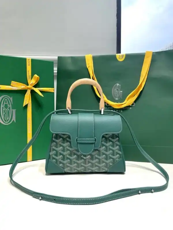 Discover the elegance of the Goyard Saigon Souple Mini in refreshing green. A timeless companion for your beautiful moments. 🌿💚✨ https://tinyurl.com/22vlc83q