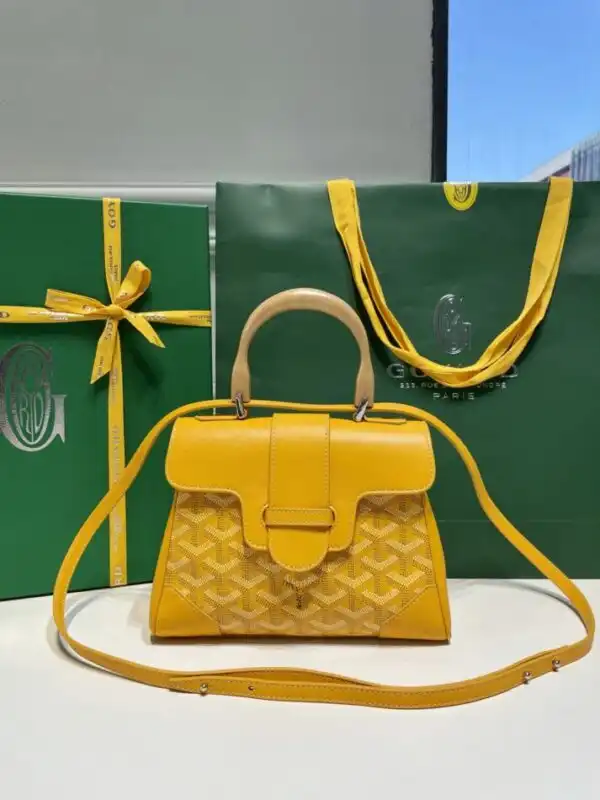 Discover the charming Goyard Saigon Souple Mini in delightful yellow 🌼✨. A perfect blend of elegance and playful spirit for your collection! 💛👜 https://tinyurl.com/24v7dr6f