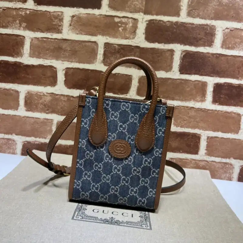 Discover the charm of the Gucci Ophidia Mini Tote Bag in blue denim. Elegance meets practicality for your everyday adventures! 💙👜✨ https://tinyurl.com/26xrljty