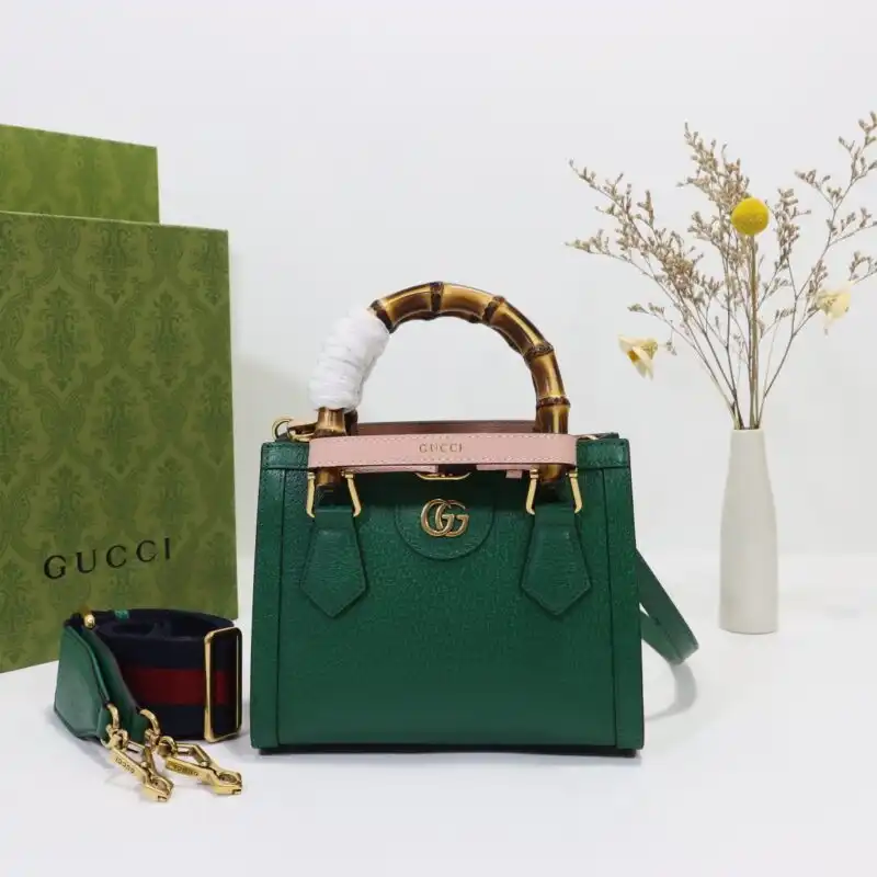 Discover the elegance of the Gucci Diana Small Tote in soothing green. Perfect for your daily adventures! 🌿✨💚 https://tinyurl.com/2a3oz664