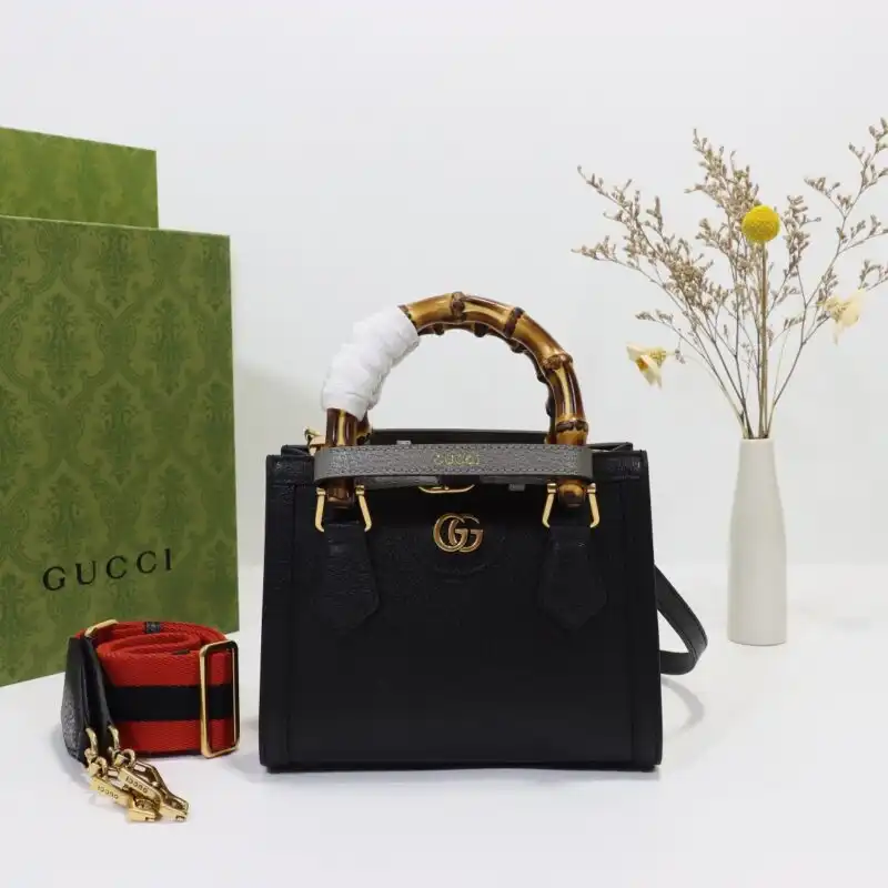 Introducing the Gucci Diana Small Tote in elegant black—your perfect companion for any occasion. Embrace luxury with every outing! 🖤✨👜 https://tinyurl.com/2xmyqgzk