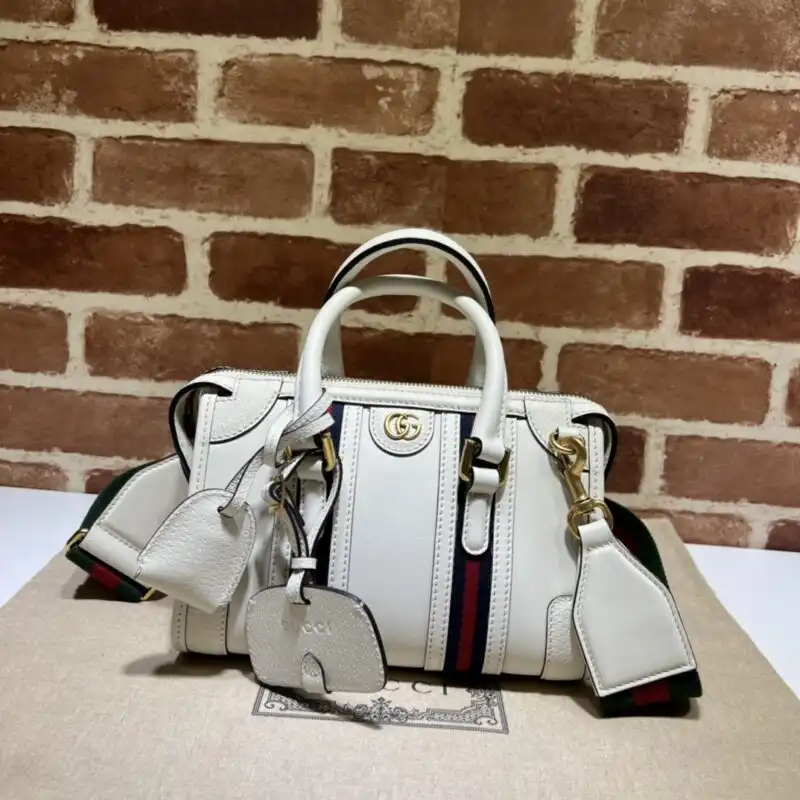 Elevate your style with the elegant Gucci Bauletto Top Handle. 🌼✨ A timeless piece, perfect for any occasion! 💖👜  https://tinyurl.com/2dn9bdzg