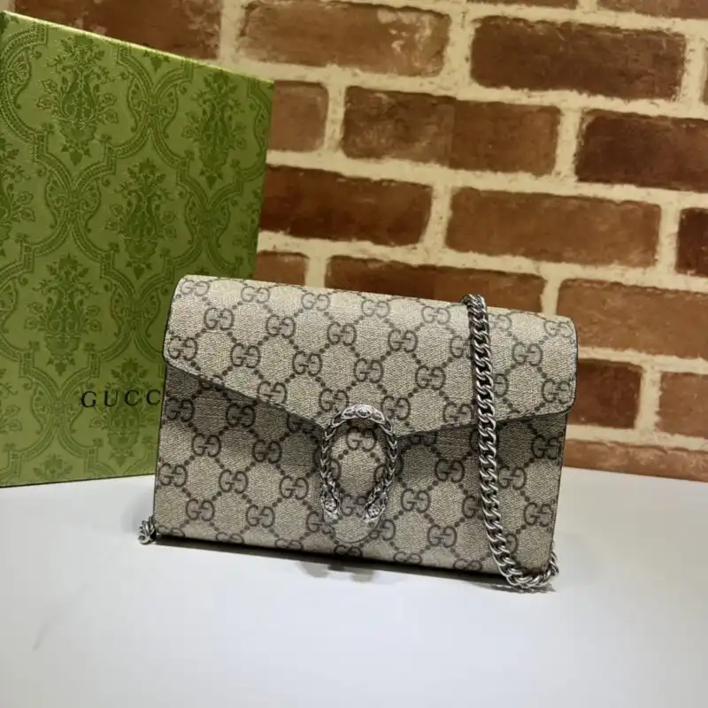 Embrace elegance with the Gucci Dionysus GG Chain Wallet in classic denim. A timeless piece for every occasion! 💖✨👜 https://tinyurl.com/27fdyv8s
