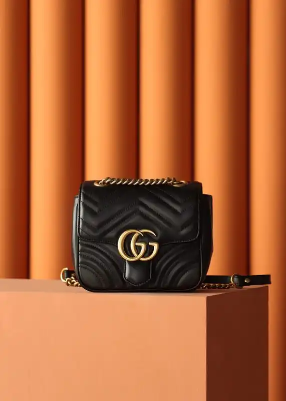 Discover elegance with the Gucci GG Marmont Square in timeless black. A perfect blend of style and sophistication for your collection. 🖤✨ https://tinyurl.com/24j8n872
