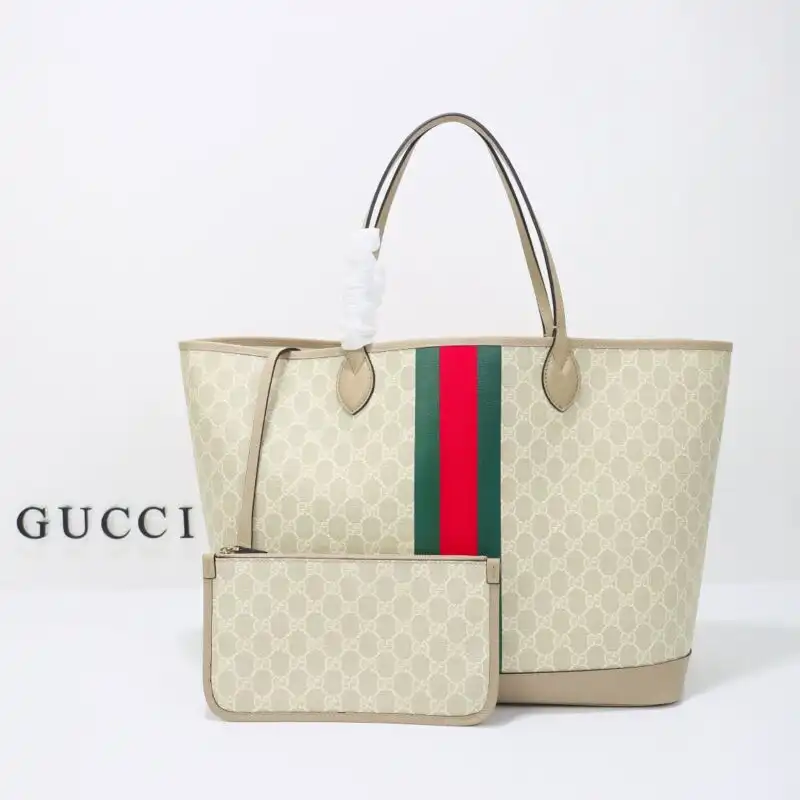Discover elegance with the Gucci GG Large Tote Bag in Beige. Perfect for every occasion, showcasing timeless style and grace. ✨💖👜 https://tinyurl.com/29yxoyem