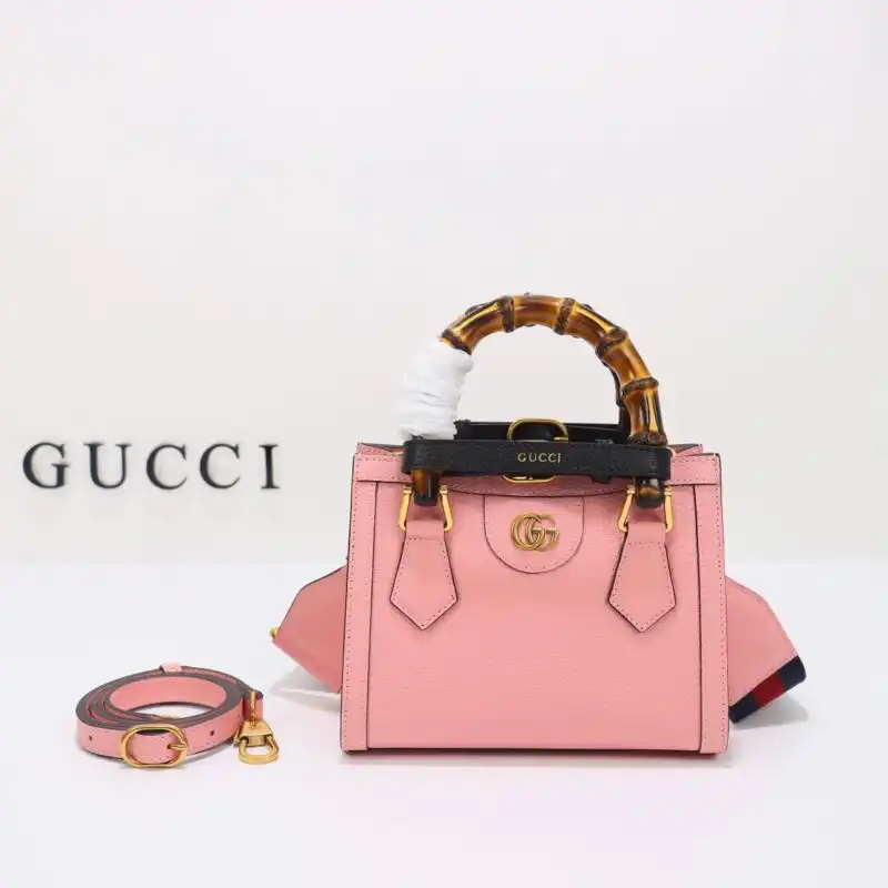 Introducing the Gucci Diana Small Tote in soft pink 🌸✨—a beautiful blend of elegance and charm for your everyday adventures! 💖👜 https://tinyurl.com/224ttjwk