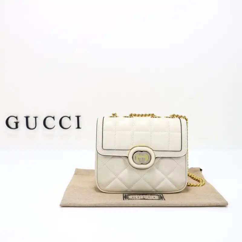 Discover timeless elegance with the Gucci Deco Double G in soft white. A perfect blend of luxury and style. ✨💖👠 https://tinyurl.com/22cpdc7w
