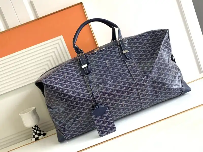 Discover elegance with the Goyard Bowling 55 Bag in Dark Blue. A perfect companion for your journeys, blending style and sophistication. 🌟💼✨ https://tinyurl.com/2dq8ws9j