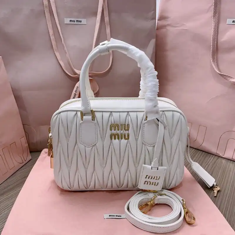 Discover the elegance of the Miu Miu Arcadie Medium in soft white. Perfect for every occasion, it’s a timeless companion. ✨🤍👜 https://tinyurl.com/2xnltojj