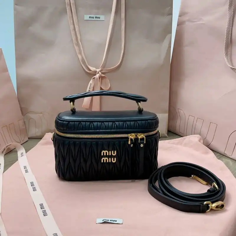 Discover the elegance of the Miu Miu Black Cosmetic Bag, a perfect blend of style and functionality. ✨🖤 Organize your beauty essentials with love! 💖 https://tinyurl.com/2asddgup
