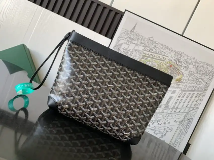 Discover the elegance of the Goyard Conti Pouch in timeless black. 🌟 Perfect for everyday use, it adds a touch of luxury! 🖤✨ https://tinyurl.com/24zexkwf