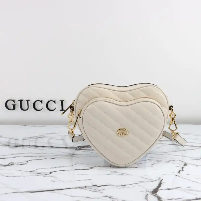 Discover the timeless elegance of the Gucci Interlocking G Mini Heart in white. A delicate touch of love and luxury 🌼❤️✨. https://tinyurl.com/29x8urch