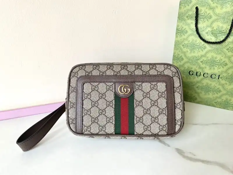 Elevate your style with the Gucci Ophidia GG Clutch in soft beige. A timeless piece that adds elegance to any outfit! ✨💖👜 https://tinyurl.com/235kc3ee