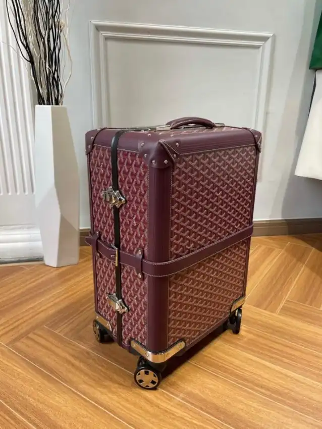 Elevate your journeys with the Goyard Bourget Travel Suitcase in Bordeaux. Timeless elegance and practicality await you! 🌟🧳❤️✨ https://tinyurl.com/25vue5d5