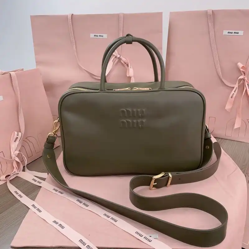 Discover the elegance of the Miu Miu Arcadie Small in soft grey. A charming companion for every occasion! 👜✨💖 https://tinyurl.com/2yzvdguq