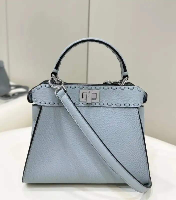 Discover the elegance of the Fendi Peekaboo Small in serene sky blue. A perfect blend of style and sophistication! 🌟💙✨ https://tinyurl.com/22ma7tyw